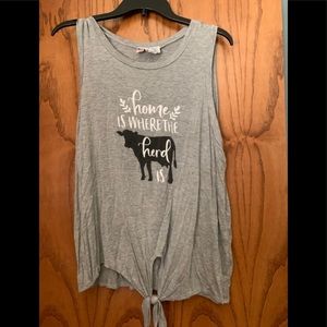 Cute Home is Where the Herd is Tank top